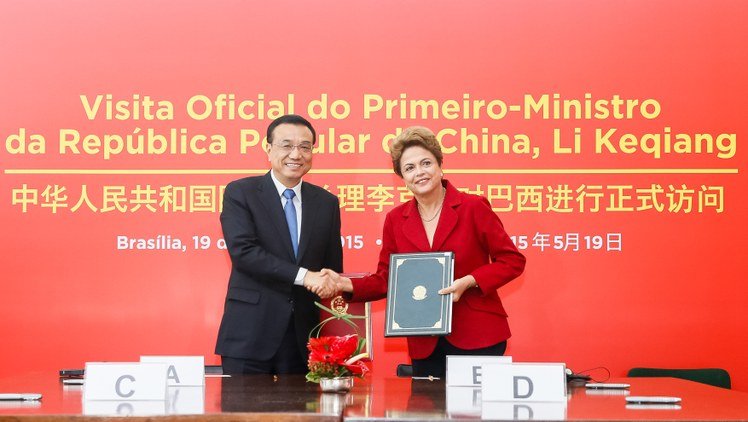 Li Keqiang en Dilma Rousseff, 