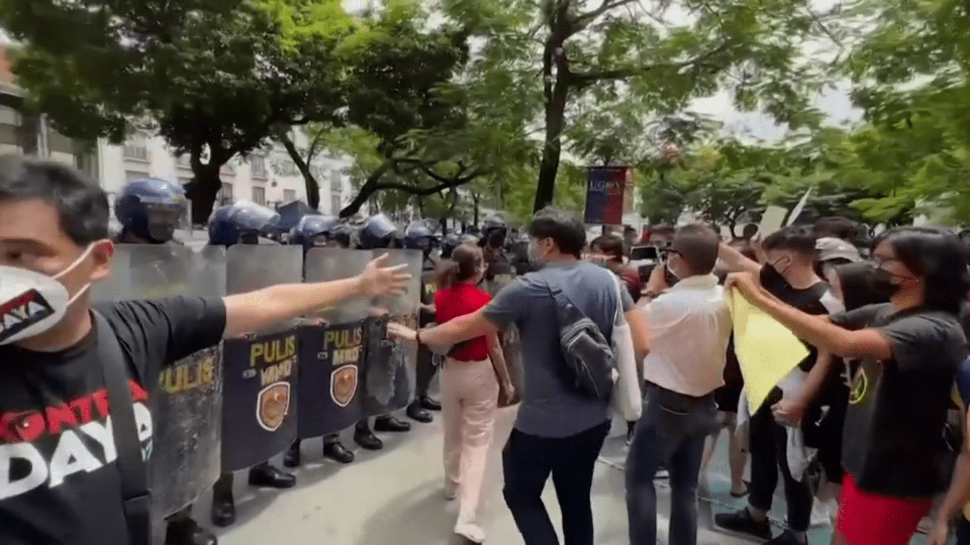 straatprotest Filipijnen